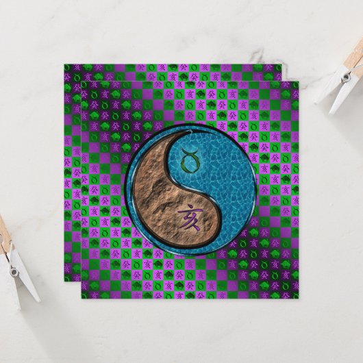 Taurus & Water Boar カード (正面/裏面インサイチュ)