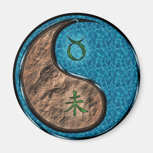 Taurus & Water Goat マグネット (正面)