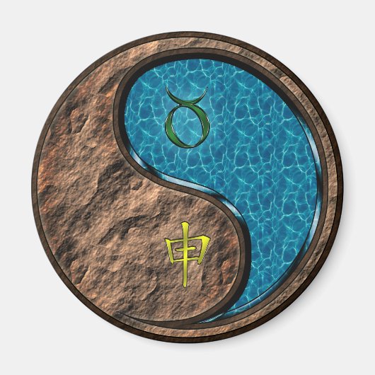 Taurus & Water Monkey マグネット (正面)