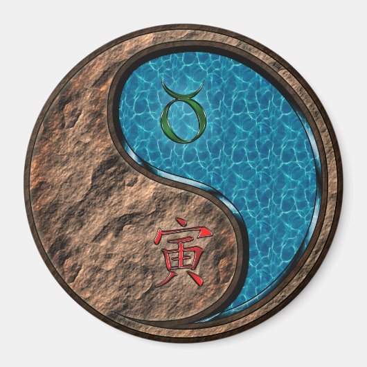 Taurus & Water Tiger マグネット (正面)