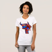 Taurus Woman T‑Shirt – Aesthetic Bull Zodiac Tee  Tシャツ (正面フル)