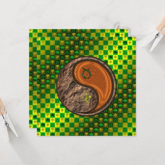 Taurus & Wood Monkey カード (正面/裏面インサイチュ)