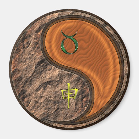 Taurus & Wood Monkey マグネット (正面)