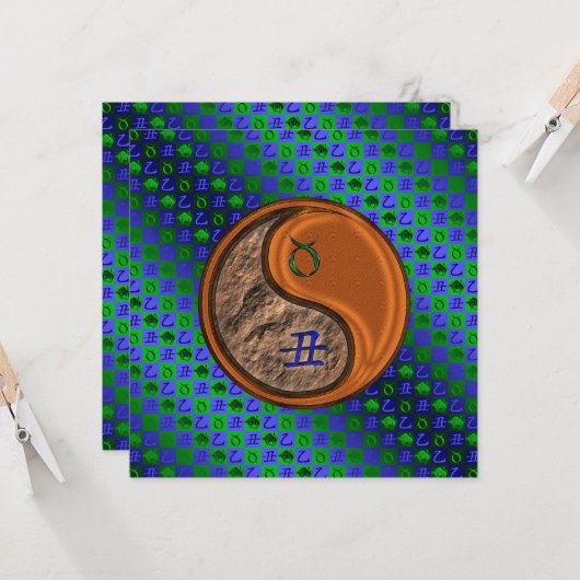 Taurus & Wood Ox カード (正面/裏面インサイチュ)