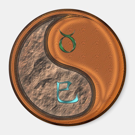 Taurus & Wood Snake マグネット (正面)