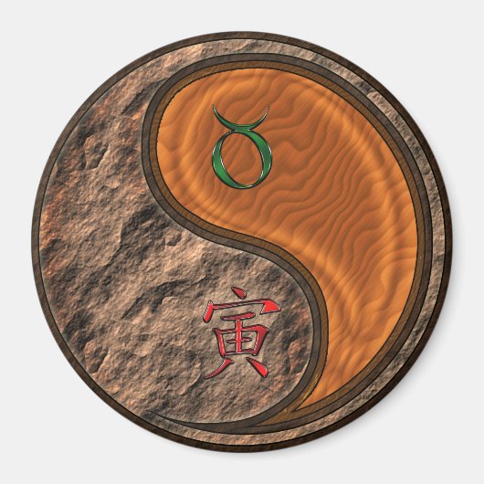 Taurus & Wood Tiger マグネット (正面)