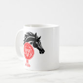 Taurus x Year of the Horse 2026 コーヒーマグカップ (正面左)