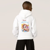 Taurus Young Explorer Zodiac Kids Hoodie Pullover (裏面フル)