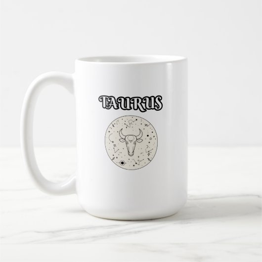 taurus zodiac コーヒーマグカップ (左)
