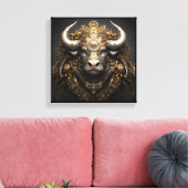Taurus Zodiac Art Canvas キャンバスプリント (インサイチュ (リビング))