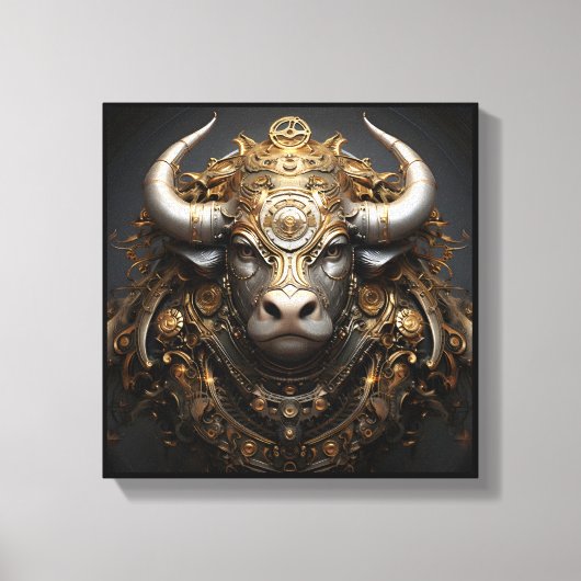 Taurus Zodiac Art Canvas キャンバスプリント (正面)