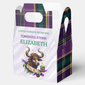 Taurus Zodiac Baby Shower 4"w x 2.5"l x 5"h フェイバーボックス (オープン)