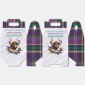 Taurus Zodiac Baby Shower 5"w x 3"l x 6.5"h フェイバーボックス (見開き)