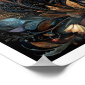 Taurus Zodiac Birth Sign Astrology Celestial ポスター (角)