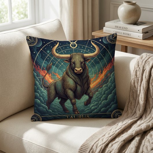Taurus Zodiac Celestial クッション