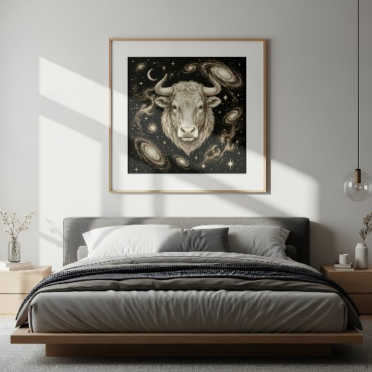 Taurus Zodiac Celestial Astrology ポスター