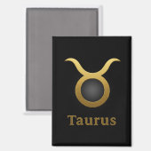 Taurus Zodiac / Imán de Nevera Símbolo de Tauro マグネット (正面/裏面)