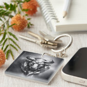 taurus zodiac sign キーホルダー (正面右)