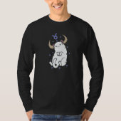 Taurus Zodiac Sign as a Cat Horoscope Tシャツ (正面)