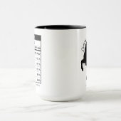 Taurus Zodiac Sign Astrology Nutrition Facts マグカップ (中央)