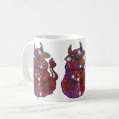 Taurus Zodiac Sign Birthday  コーヒーマグカップ (正面左)