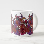 Taurus Zodiac Sign Birthday  ジャンボコーヒーマグカップ (正面右)