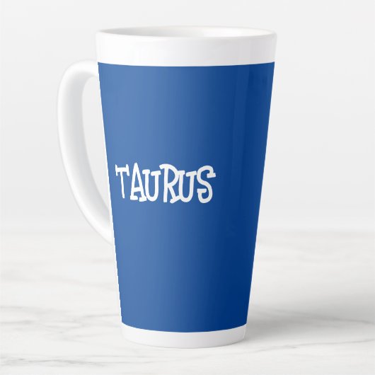 TAURUS ZODIAC SIGN COFFEE Latte Mug カフェラテマグ (左アングル)