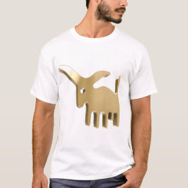 Taurus Zodiac Sign Elegant Gold Astrology Symbol Tシャツ