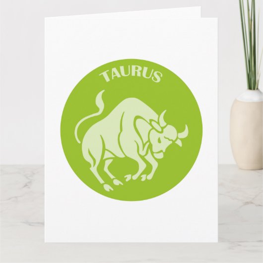 Taurus, Zodiac Sign, Horoscope, Astrology カード (正面)