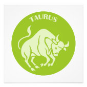 Taurus, Zodiac Sign, Horoscope, Astrology フォトプリント (正面)
