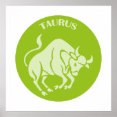 Taurus, Zodiac Sign, Horoscope, Astrology ポスター (正面)