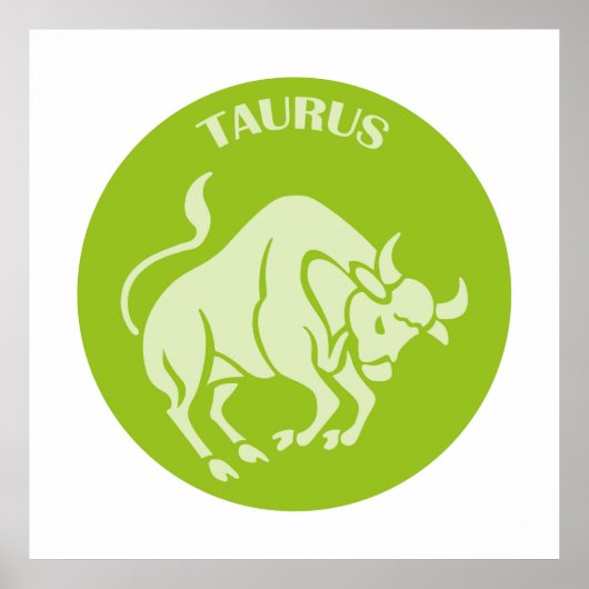 Taurus, Zodiac Sign, Horoscope, Astrology ポスター (正面)