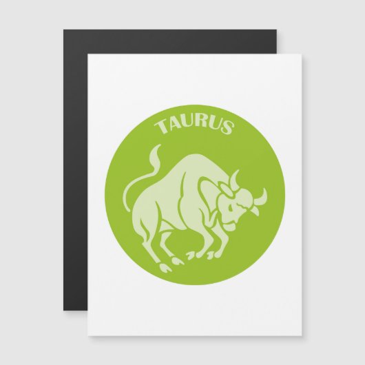 Taurus, Zodiac Sign, Horoscope, Astrology マグネット招待状 (正面/裏面)