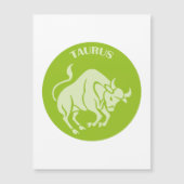 Taurus, Zodiac Sign, Horoscope, Astrology マグネット招待状 (正面)