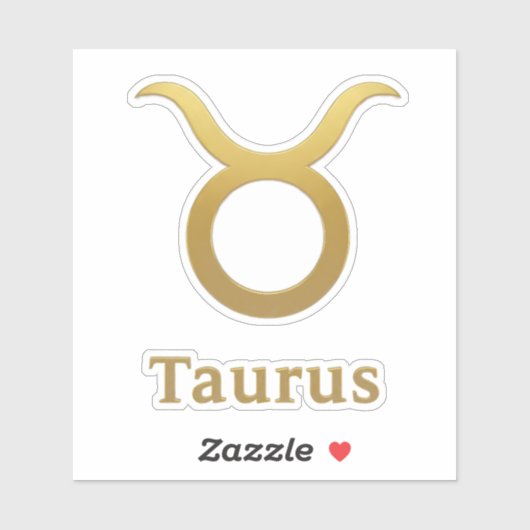 Taurus Zodiac Sign / Pegatina Tauro シール (シート)