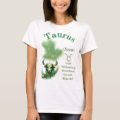 Taurus Zodiac Sign T-Shirt Tシャツ (正面)
