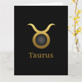 Taurus Zodiac Sign / Tarjeta Tauro カード (黄色い花)