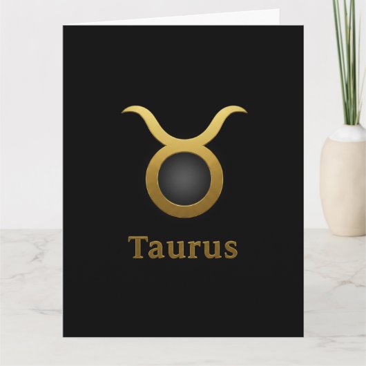 Taurus Zodiac Sign / Tarjeta Tauro カード (正面)