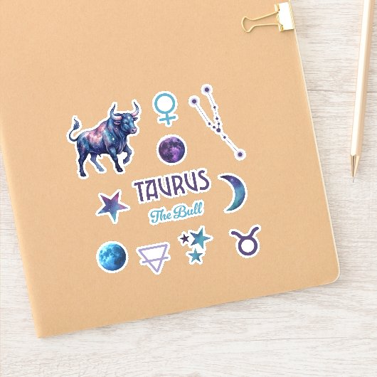 Taurus Zodiac Sticker Collection シール (ノートブック)