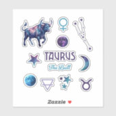 Taurus Zodiac Sticker Collection シール (シート)