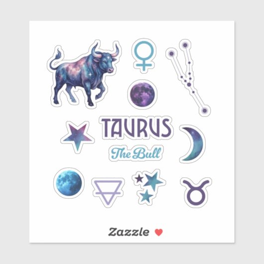 Taurus Zodiac Sticker Collection シール (シート)