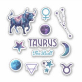 Taurus Zodiac Sticker Collection シール (正面)