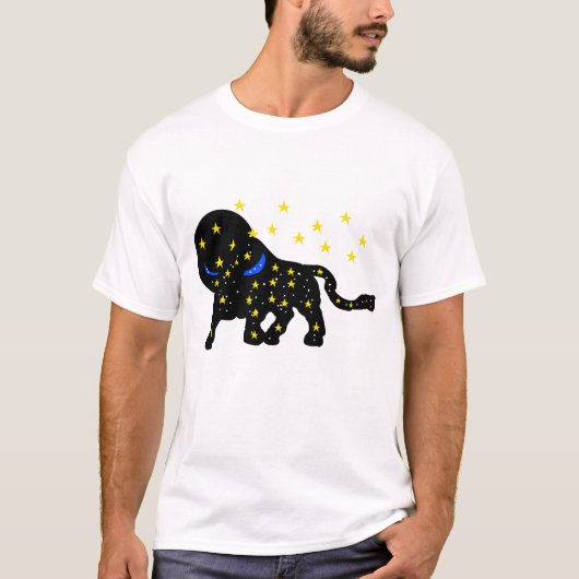 Taurus Zodiac T‑Shirt – Minimal Bull Sign Tee  Tシャツ (正面)