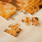 Taurus Zodiac with Warrior Leading a Fiery Celesti ジグソーパズル (側面)