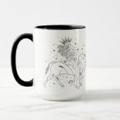 TaurusGirl 15oz ブラックリム マグ (左)