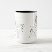 TaurusGirl 15oz ブラックリム マグ (中央)