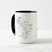 TaurusGirl 15oz ブラックリム マグ (正面左)