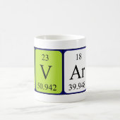 Tavares定期テーブル名mag コーヒーマグカップ (中央)