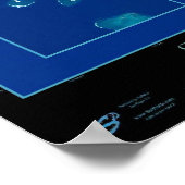 Tavarua & Namotu Islands, Fiji satellite poster ポスター (角)