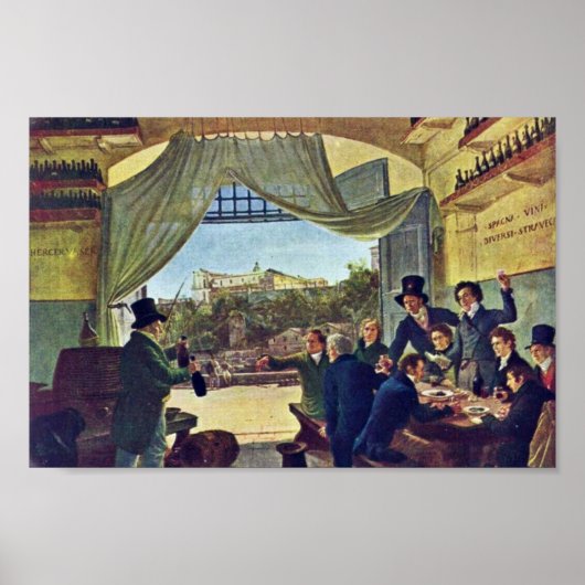 Tavern Scene By Cornelius Peter Von (最高のQuality) ポスター (正面)